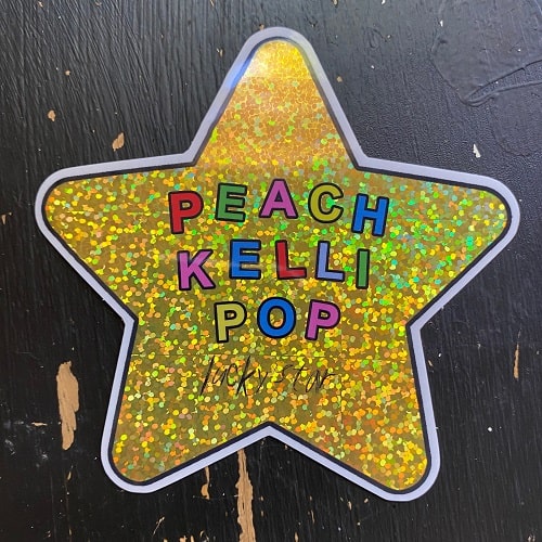 PEACH KELLI POP / LUCKY STAR STICKER