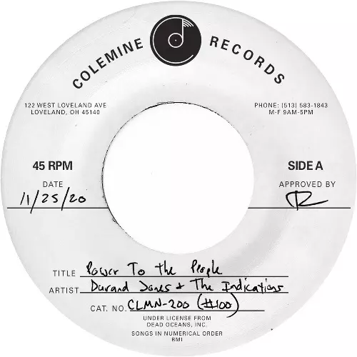 DURAND JONES & THE INDICATIONS / ドラン・ジョーンズ&ザ・インディケーションズ / POWER TO THE PEOPLE (7")