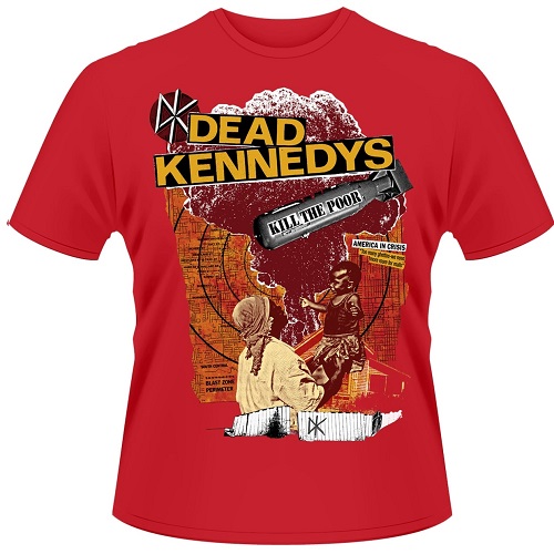KILL THE POOR RED T-SHIRT LARGE/DEAD KENNEDYS/デッド・ケネディーズ