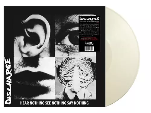 HEAR NOTHING SEE NOTHING SAY NOTHING (LP/WHITE VINYL)/DISCHARGE
