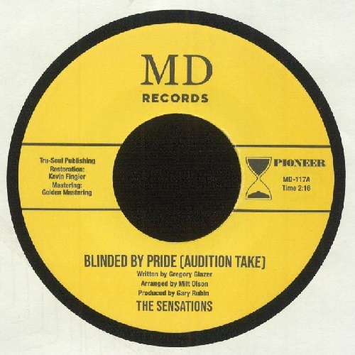 SENSATIONS (SOUL) / BLINDED BY PRIDE(AUDITION TAKE) / I FOUND A LOVE(AUDITION TAKE)  (7")