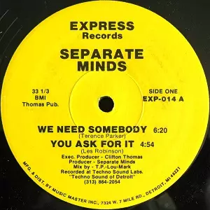 SEPARATE MINDS / WE NEED SOMEBODY
