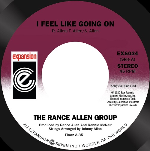RANCE ALLEN GROUP / ランス・アレン・グループ / I FEEL LIKE GOING ON / CAN'T GET ENOUGH (7")