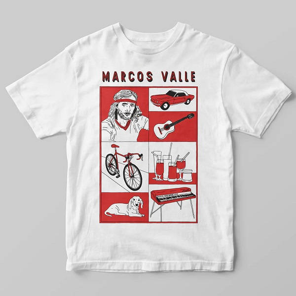 MARCOS VALLE / マルコス・ヴァーリ / MARCOS VALLE ILLUSTRATION T-SHIRT S