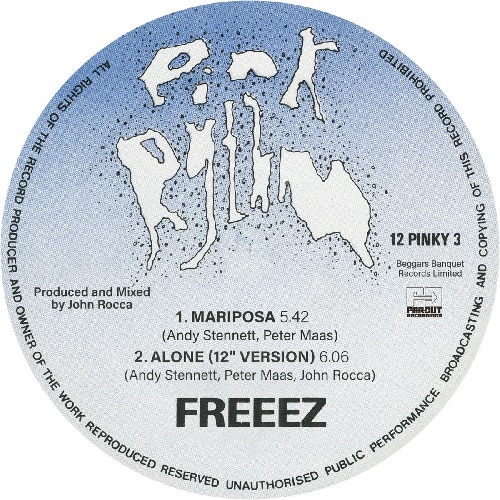 FREEEZ / フリーズ / MARIPOSA / ALONE (12")