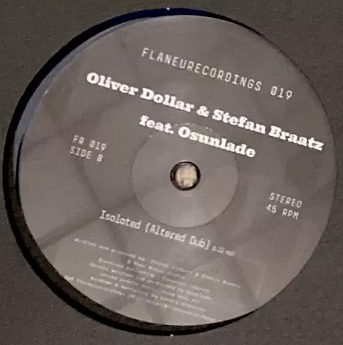 OLIVER DOLLAR & STEFAN BRAATZ / ISOLATED (180 GR VINYL) FEAT. OSUNLADE