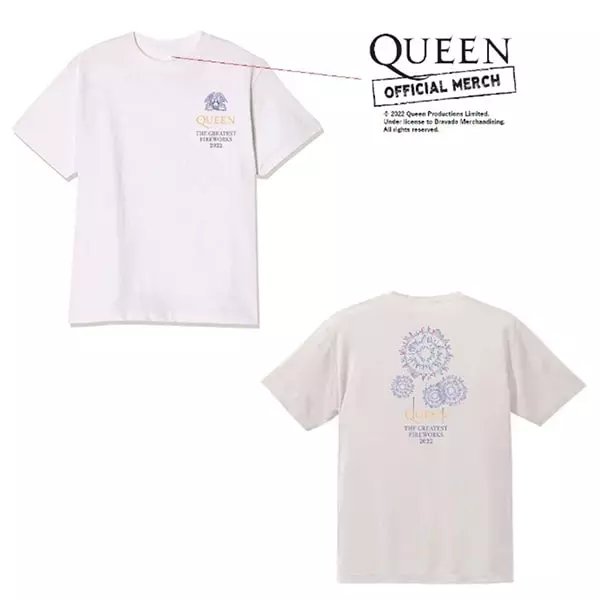 QUEEN / クイーン / QUEEN 花火 Tシャツ(ホワイト)XL