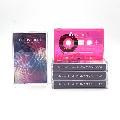 A.L.I.S.O.N & HOTEL POOLS / ULTRASOUND (TRANSPARENT PINK CASSETTE TAPE)