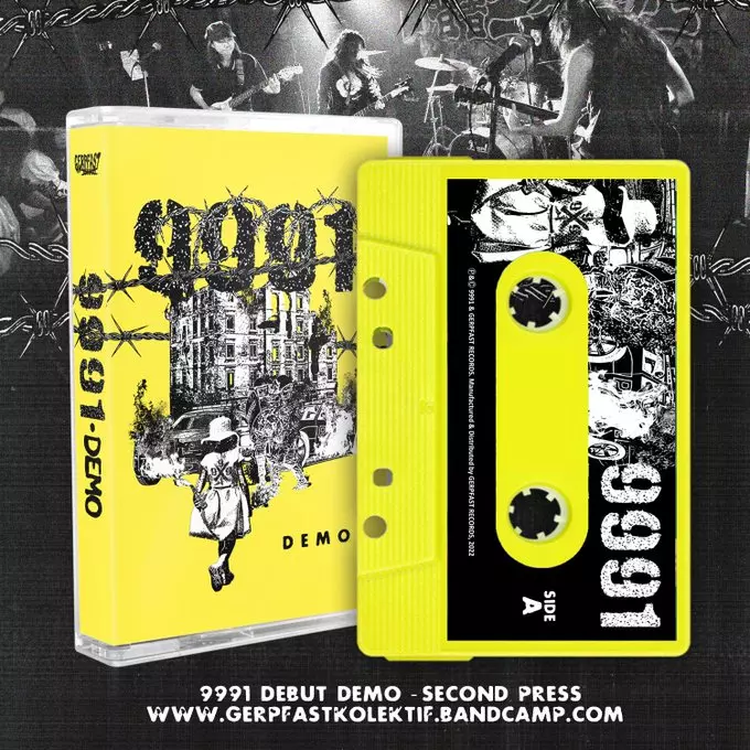 1stDEMO(2ND PRESS YELLOW-WAX)/9991/東京新鋭HARDCOREバンド「9991
