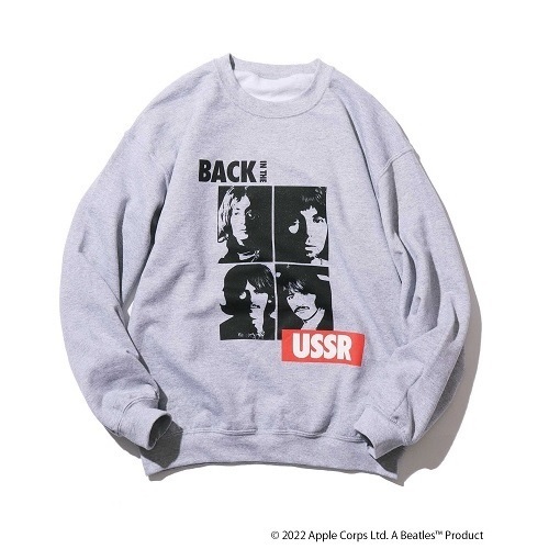 BEATLES / ビートルズ / BACK IN THE USSR CREWNECK SWEATSHIRT GREY XL