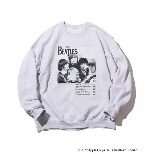 revolver 初期　スウェット REVOLVER CREWNECK SWEATSHIRT ASH L/BEATLES/ビートルズ/『リボルバー