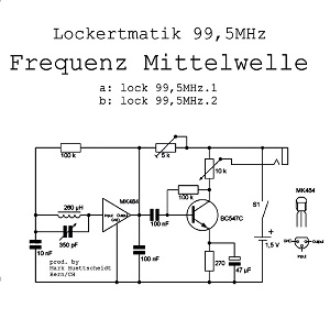 FREQUENZ MITTELWELLE / LOCKERTMATIK 99,5 MHZ