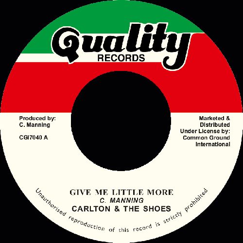 CARLTON & THE SHOES / GIVE ME LITTLE MORE