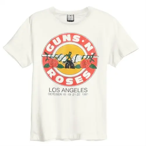 GUNS N' ROSES / ガンズ・アンド・ローゼズ / VINTAGE BULLET AMPLIFIED VINTAGE WHITE LARGE T SHIRT