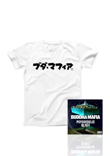 BUDDHA MAFIA / 『PSYCHEDELIC BLUES』7inch Vinyl + T-Shirts(白/黒)_SET (Lサイズ)