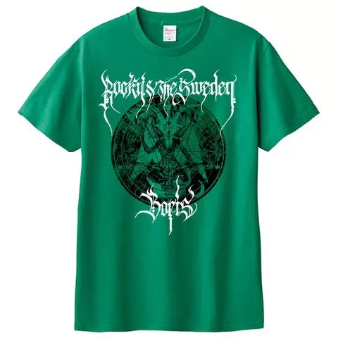 ROCKY & THE SWEDEN / Boris / SPLIT T-SHIRT(XL/GREEN)