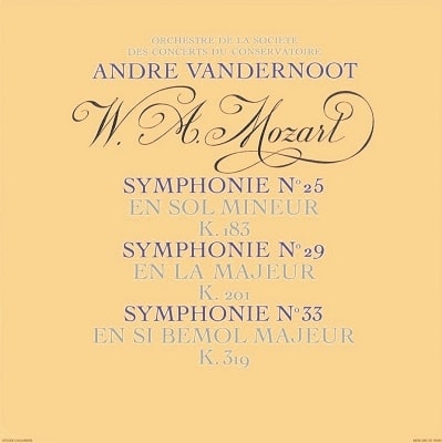 ANDRE VANDERNOOT / アンドレ・ヴァンデルノート / モーツァルト:交響曲集(3SACD/LTD)