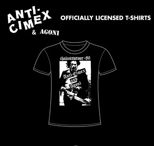 ANTI CIMEX : AGONI  / XL/CHAINSAW TOUR - SHORT SLEEVE