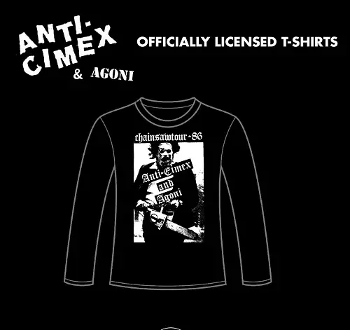 ANTI CIMEX : AGONI  / M/CHAINSAW TOUR - LONG SLEEVE