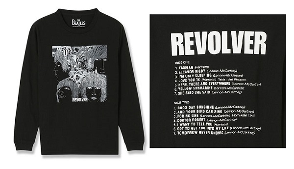 BEATLES / ビートルズ / REVOLVER COVER TRACKLIST L/S TEE BLACK XL