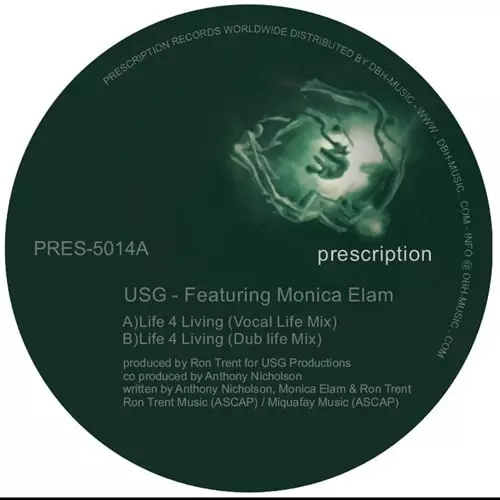 USG FT.MONICA ELAM / LIFE 4 LIVING (REISSUE)