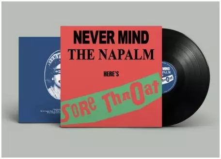 NEVER MIND THE NAPALM (LP/SOLID BLACK VINYL)/SORE THROAT/ソア