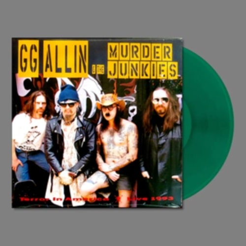 GG ALLIN & THE MURDER JUNKIES / ジージーアリンアンドザマーダージャンキース / TERROR IN AMERICA (LP/CLEAR GREEN VINYL)