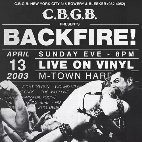 BACKFIRE! / LIVE AT CBGB'S