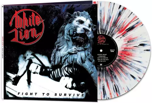 WHITE LION / ホワイト・ライオン / FIGHT TO SURVIVE(WHITE/BLACK/RED SPLATTER VINYL)