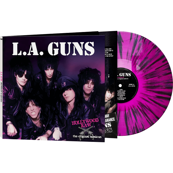 L.A.GUNS / エルエーガンズ / HOLLYWOOD RAW - THE ORIGINAL SESSIONS (PURPLE/BLACK SPLATTER VINYL) 