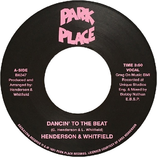 HENDERSON & WHITFIELD / DANCIN' TO THE BEAT (7")