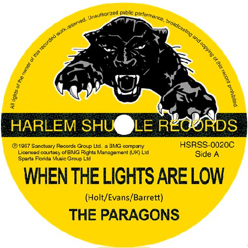 PARAGONS / パラゴンズ / WHEN THE LIGHTS ARE LOW