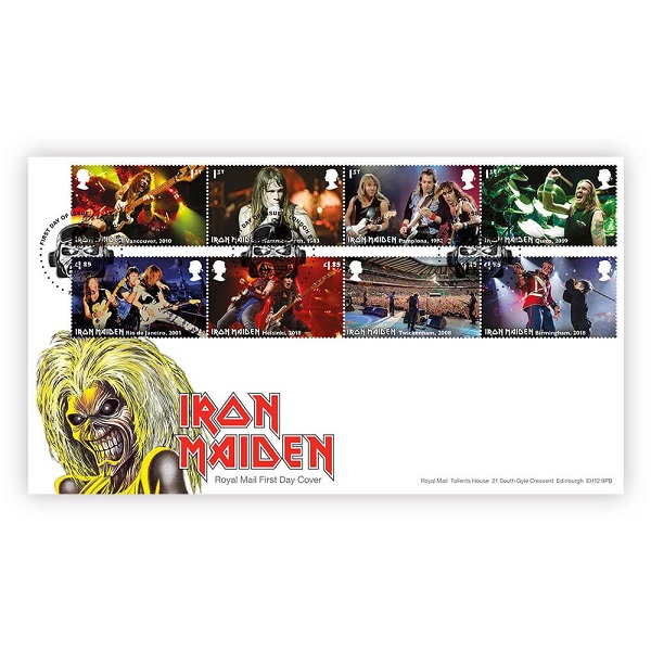 IRON MAIDEN / アイアン・メイデン / IRON MAIDEN FIRST DAY COVER AFFIXED WITH STAMP SET