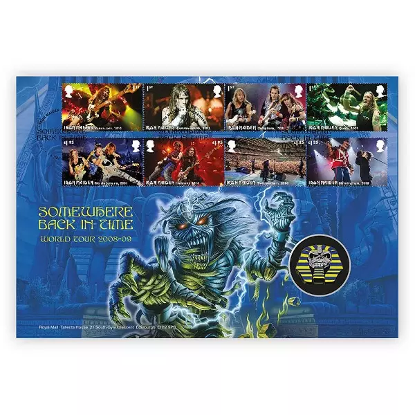 IRON MAIDEN / アイアン・メイデン / IRON MAIDEN EDDIE SOMEWHERE BACK IN TIME TOUR MEDAL COVER