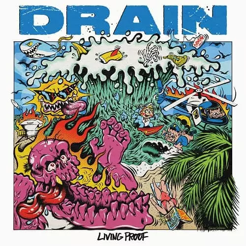 DRAIN (PUNK) / LIVING PROOF (LP/COLOR VINYL)