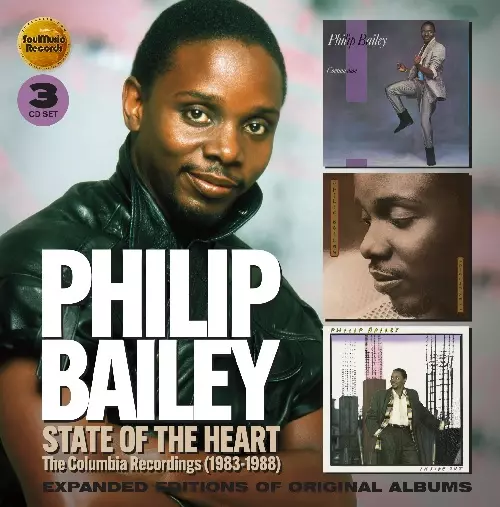 STATE OF THE HEART - THE COLUMBIA RECORDINGS 1983-1988 (3CD)/PHILIP BAILEY/ フィリップ・ベイリー/PHILIP BAILEY がコロンビアからリリースした3枚のソロアルバムを収録した3CDセットがリリース｜SOUL/BLUES/GOSPEL｜ディスクユニオン・オンラインショップ｜diskunion.net