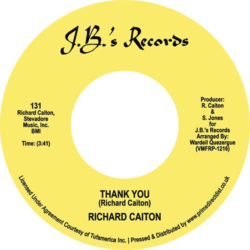 RICHARD CAITON / リチャード・ケイトン / THANK YOU / WHERE IS THE LOVE (7")