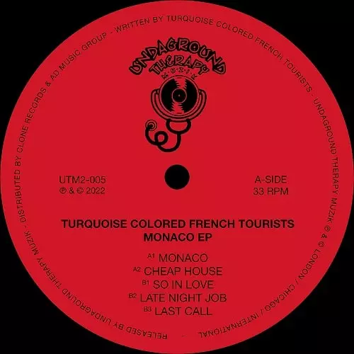 TURQUOISE COLORED FRENCH TOURISTS / MONACO EP