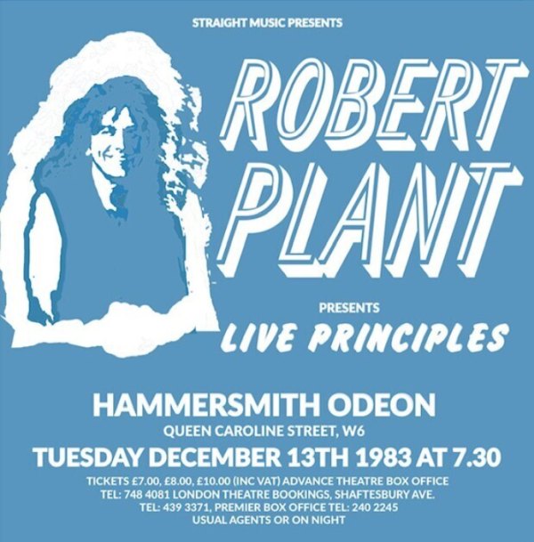 ROBERT PLANT / ロバート・プラント / Individual Moments, Live At Hammersmith Odeon, '83 / インディビジュアル・モーメンツ、ライブ・アット・ハマースミス・オデオン ‘83