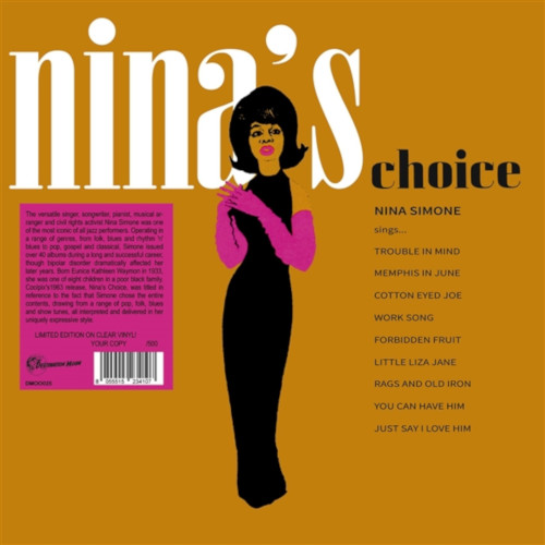 NINA SIMONE / ニーナ・シモン / NONA'S CHOICE(LP/CLEAR VINYL)