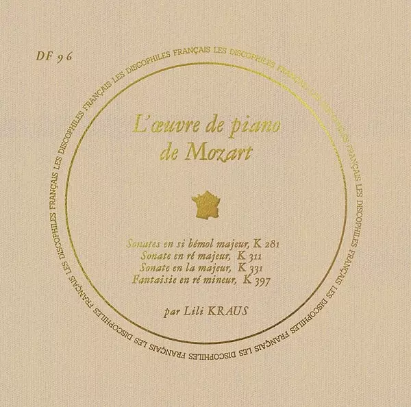 LILI KRAUS / リリー・クラウス / MOZART:PIANO SONATA VOL.6