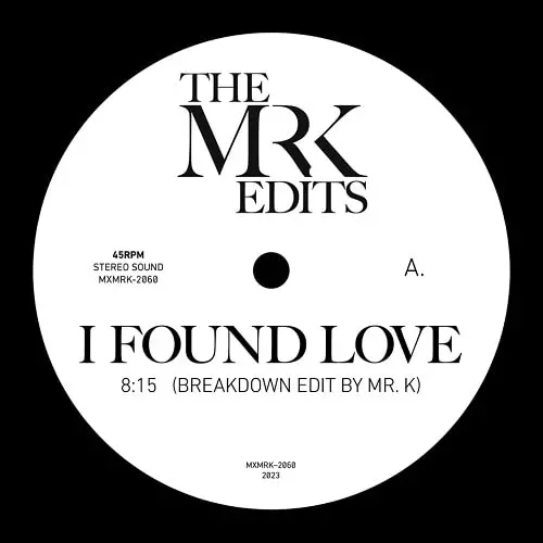 MR. K (DANNY KRIVIT) / ミスター・ケー / I FOUND LOVE /HEAVEN KNOWS