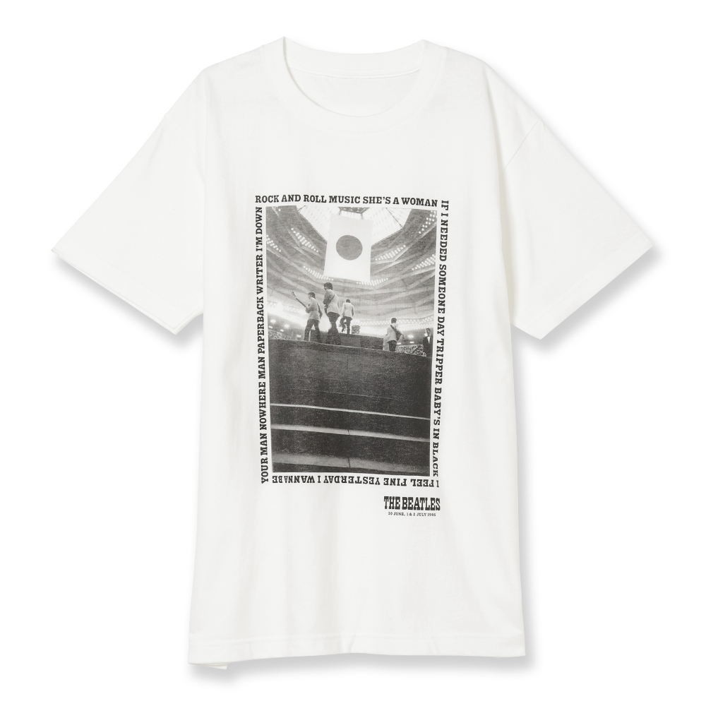 BEATLES / ビートルズ / LIVE IN JAPAN 1966 PHOTO S/S TEE (WHITE XL)