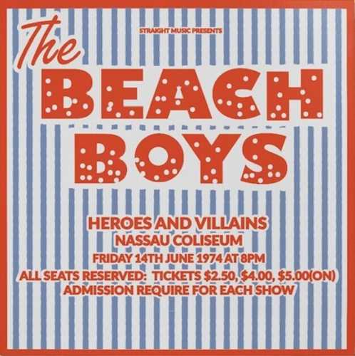 BEACH BOYS / ビーチ・ボーイズ / ヒローズ・アンド・ヴィレインズ ナッソー・コロシアム1974