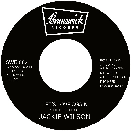 JACKIE WILSON / ジャッキー・ウィルソン / LETS LOVE AGAIN (7")