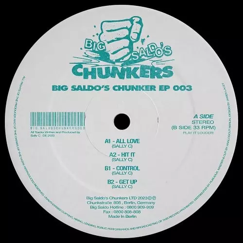 BIG SALDO'S CHUNKER EP 003/SALLY C/キレッキレのシカゴテイスト