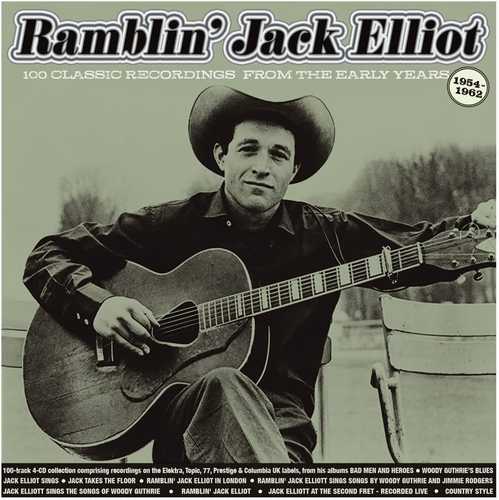 RAMBLIN' JACK ELLIOTT / ランブリン・ジャック・エリオット / 100 CLASSIC RECORDINGS 1954-62(4CD)