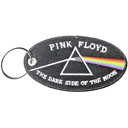 PINK FLOYD / ピンク・フロイド / DARK SIDE OF THE MOON - OVAL BLACK BORDER PATCH KEY RING