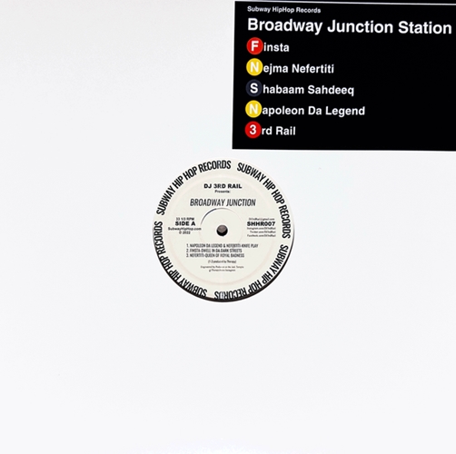 DJ 3RD RAIL / BROADWAY JUNCTION STATION EP 12" (BLACK MARBLE VINYL)