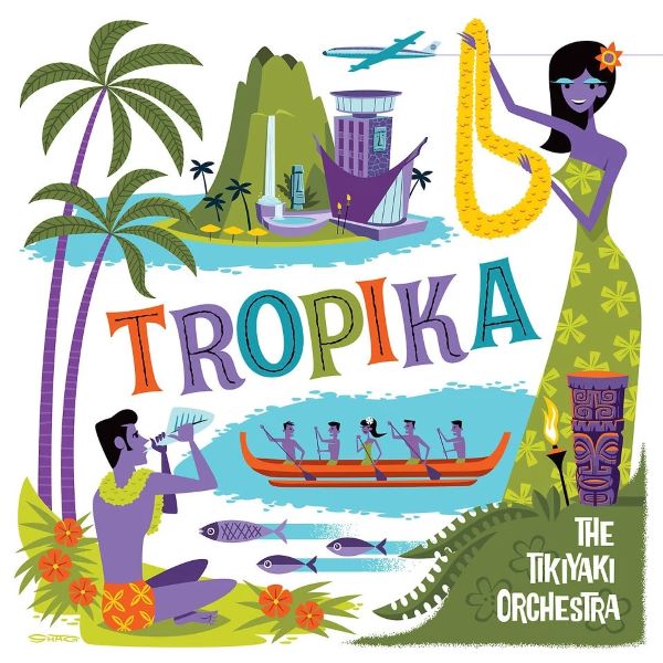 THE TIKIYAKI ORCHESTRA / ザ・ティキヤキ・オーケストラ / THE TIKIYAKI ORCHESTRA "TROPIKA" FLOATING ISLAND GREEN/BLUE VINYL